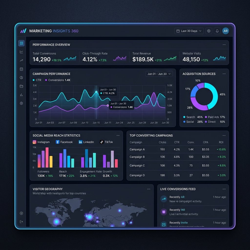 CoderStudio Conversion-Driven Digital Marketing Dashboard